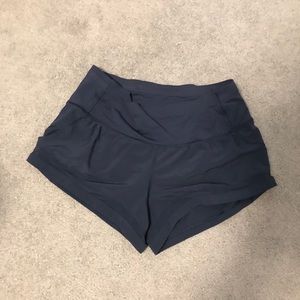 Lululemon Pace Perfect Navy Shorts